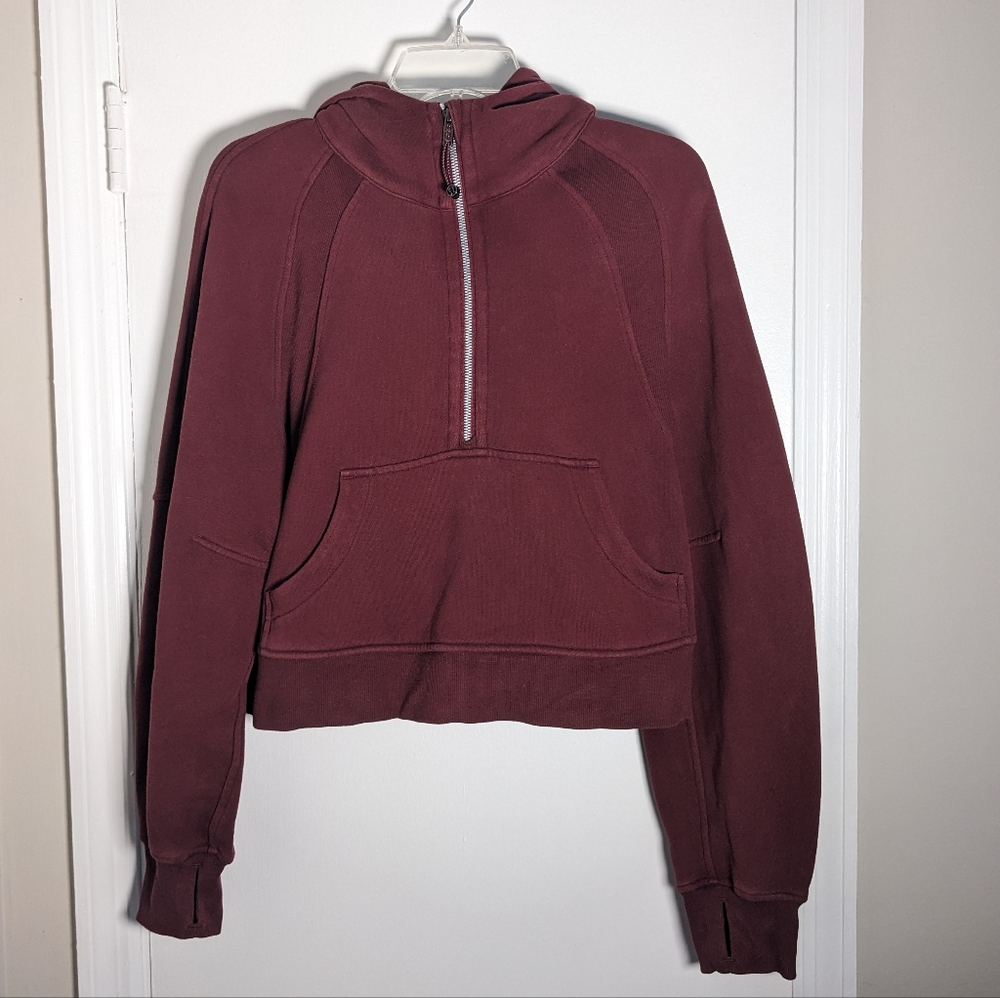 Lululemon Scuba Half Zip- Garnet (S)
